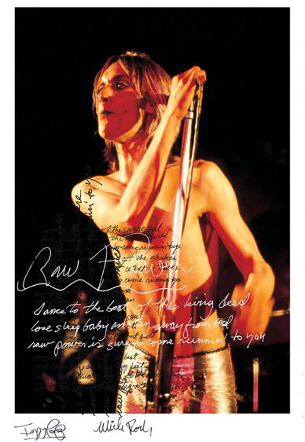 Iggy Pop & Mick Rock Raw Power #2 limited edition signed art print, Foruli